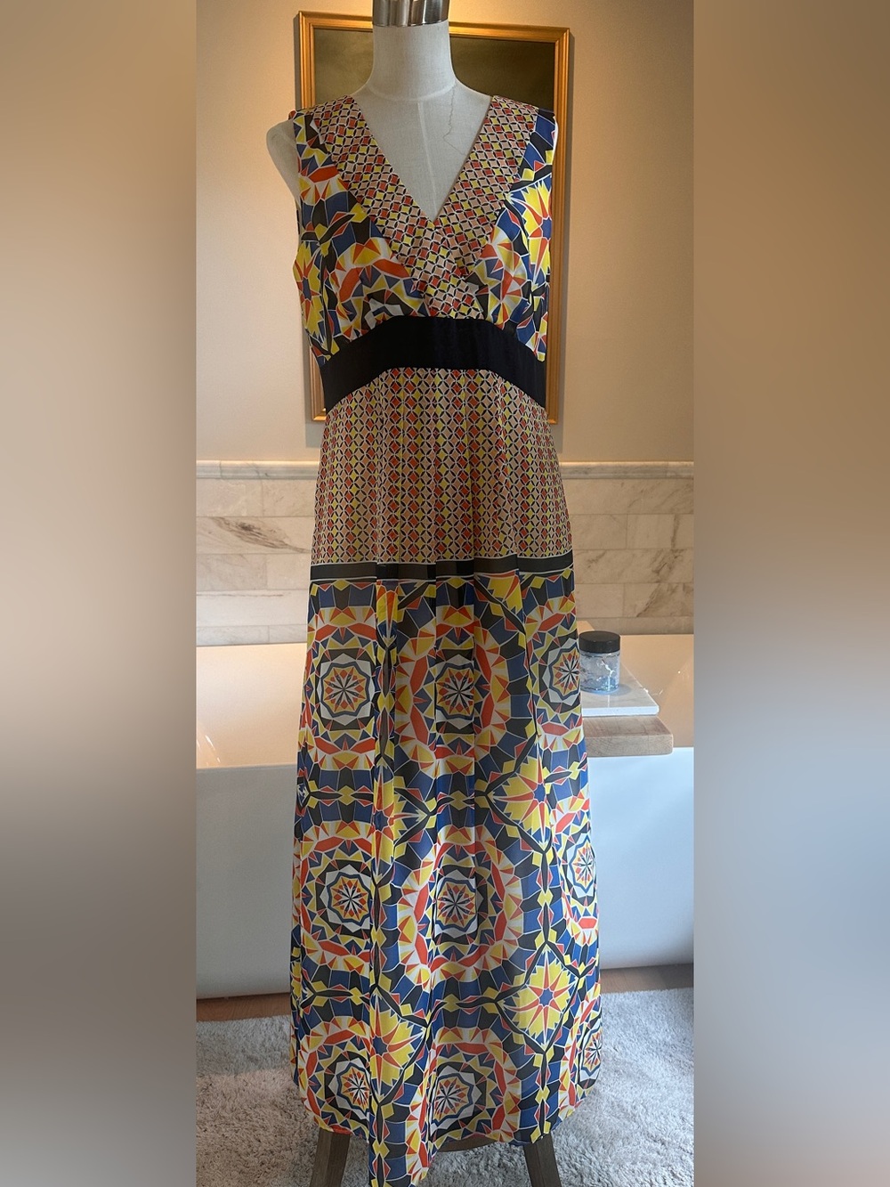 Ann Tayloy Kaleidoscope Maxi Dress